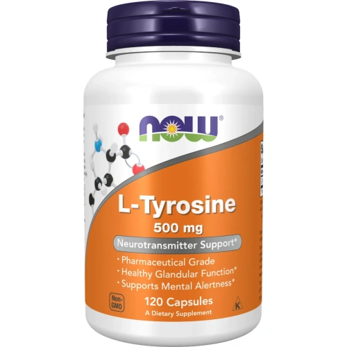 Now Foods, L-Tyrosine (L-Türosiin), 500 mg, 120 kapslit | Now Foods