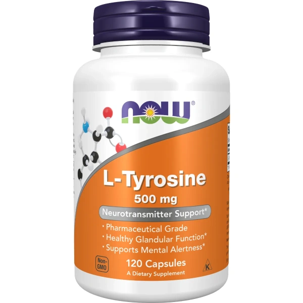 Now Foods, L-Tyrosine (L-Türosiin), 500 mg, 120 kapslit | Now Foods