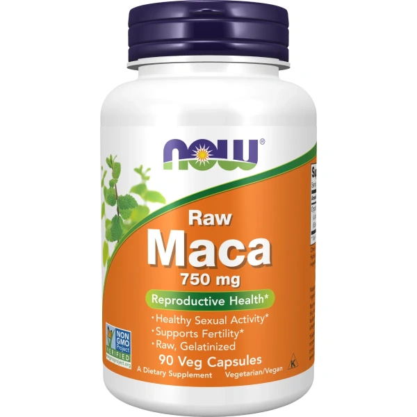 NOW Foods, Maca, Raw, 750 mg, 90 Veg Capsules | Now Foods