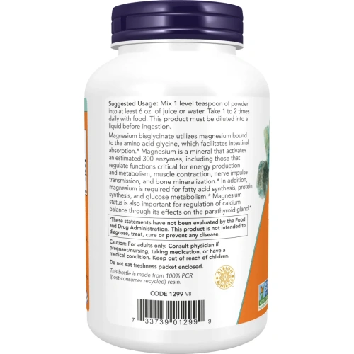 Now Foods, Magnesium Bisglycinate Powder, 8 oz (227 g) | Now Foods