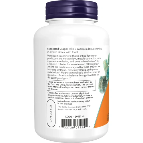 Now Foods, Magnesium Citrate, 120 Veg Capsules | Now Foods