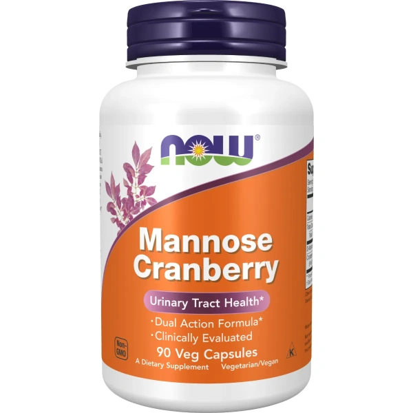 Now Foods, Mannose Cranberry, 90 Veg Capsules | Now Foods