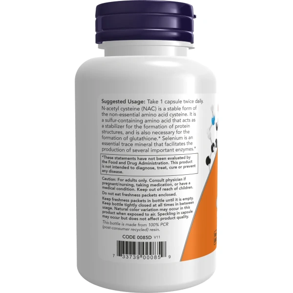NOW Foods, NAC with Selenium, 100 Capsules | Now Foods