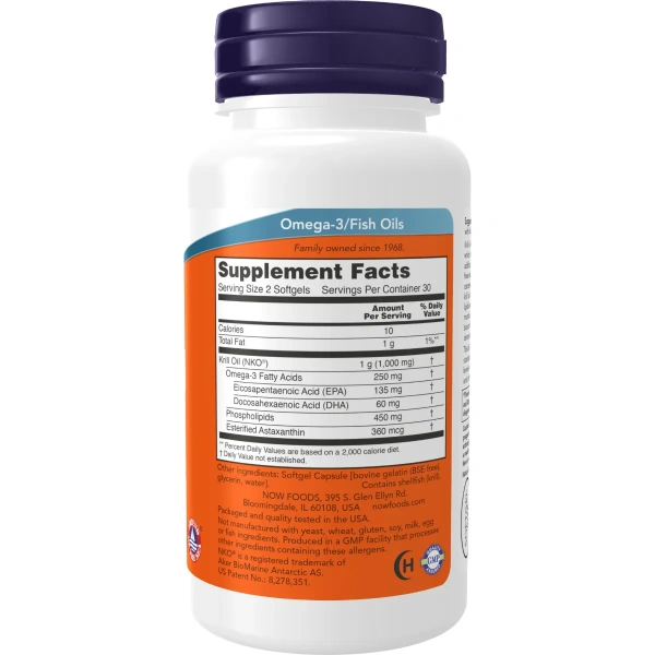 Now Foods, Neptune Krill Oil, 500 mg, 60 Softgels | Now Foods