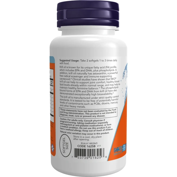 Now Foods, Neptune Krill Oil, 500 mg, 60 Softgels | Now Foods