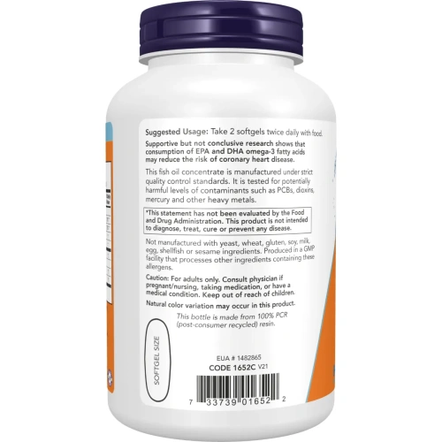 Now Foods, Omega-3, 200 Softgels | Now Foods