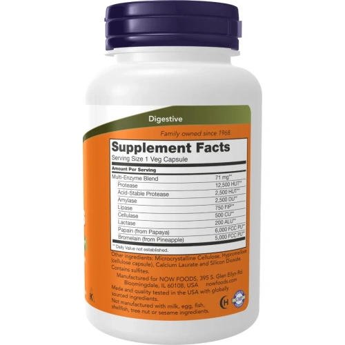 Now Foods, Plant Enzymes (Taimsed ensüümid), 120 kapslit | Now Foods