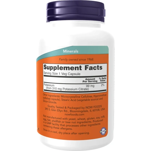 Now Foods, Potassium Citrate, 99 mg, 180 Veg Capsules | Vitaminai i... 2