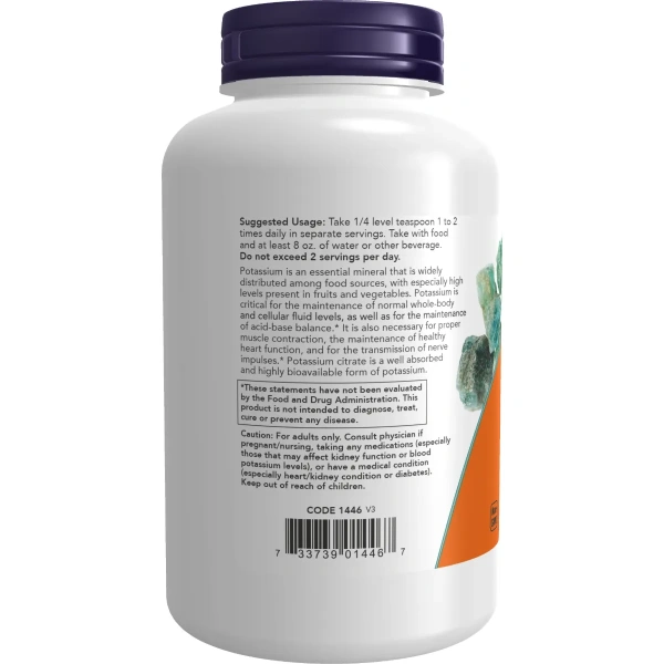 Now Foods, Potassium Citrate Pure Powder, 12 oz (340 g) | Now Foods