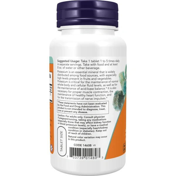 Now Foods, Potassium Gluconate, 99 mg, 100 Tablets | Now Foods