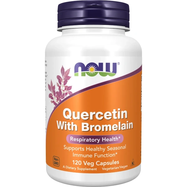 Now Foods, Quercetin with Bromelain (Kvertsetiin bromelaiiniga), 120 kapslit | Now Foods