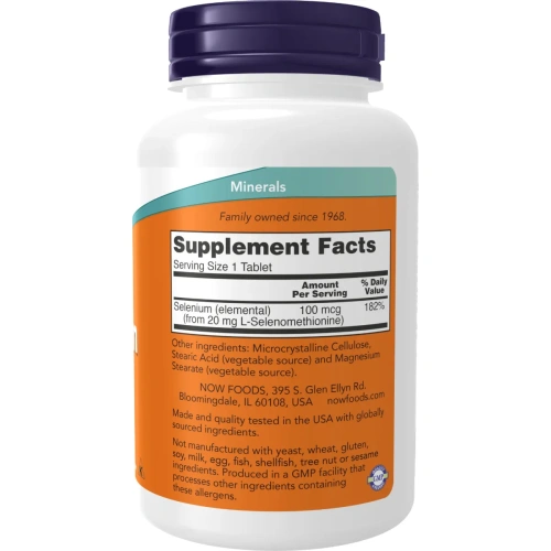 Now Foods, Selenium (Seleen), 100 mcg, 250 tab | Vitaminai ir miner... 2