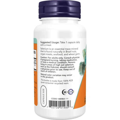 Now Foods, Selenium (Seleen), 200 mcg, 90 kapslit | Now Foods