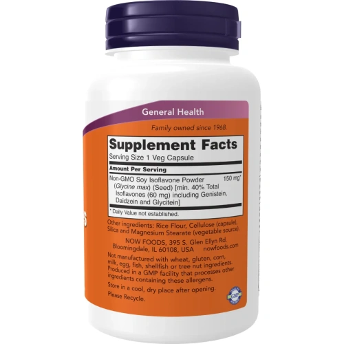 NOW Foods, Soy Isoflavones, 120 Veg Capsules | Now Foods