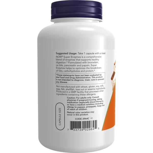 Now Foods, Super Enzymes (Super ensüümid), 180 kapslit | Now Foods