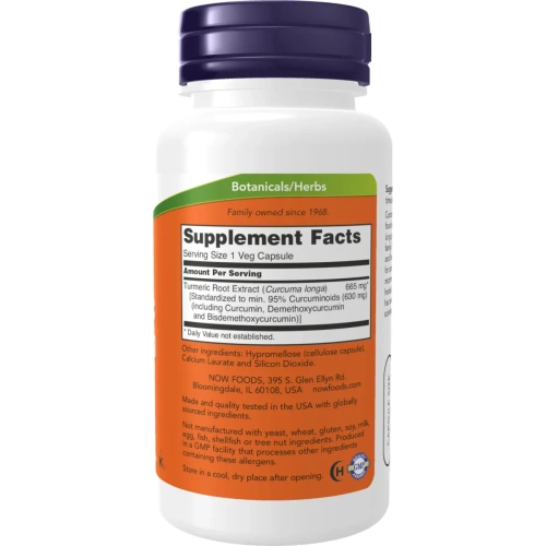 Now Foods, Turmeric Curcumin, 60 Veg Capsules | Now Foods