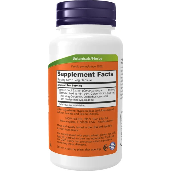 Now Foods, Turmeric Curcumin (Kurkumiin), 60 kapslit | Now Foods