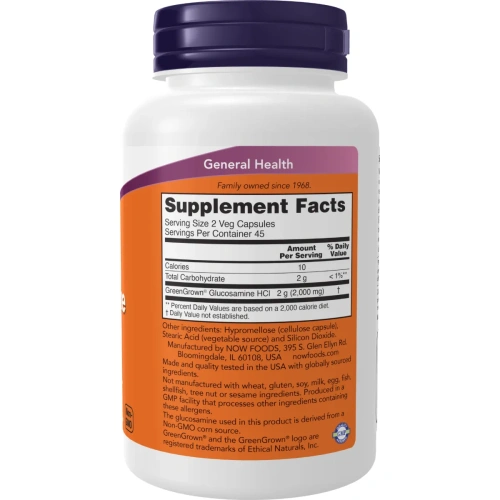 NOW Foods, Vegetarian Glucosamine '1000', 90 Veg Capsules | Now Foods