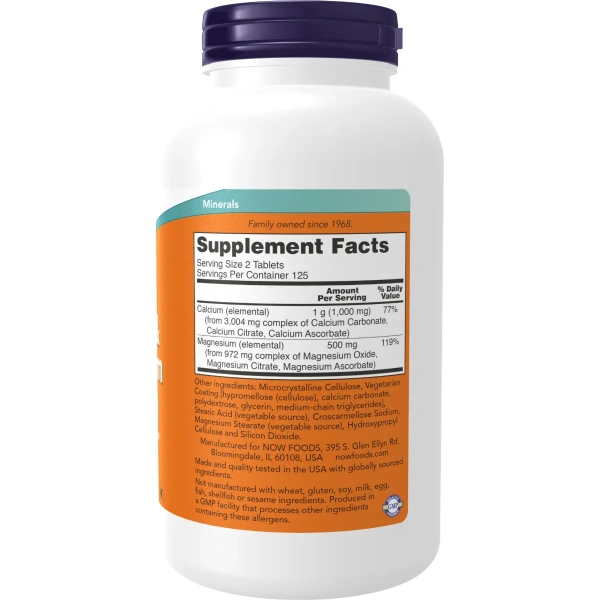 Now Foods - Calcium & Magnesium 250tab | Now Foods