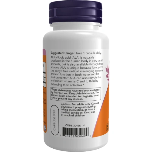 Now Foods, Alpha Lipoic Acid, 250 mg, 60 Veg Capsules | Now Foods