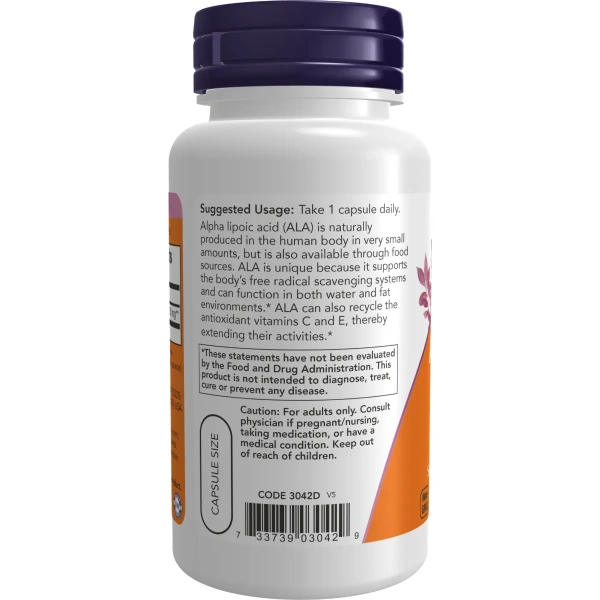 Now Foods, Alpha Lipoic Acid, 250 mg, 60 Veg Capsules | Now Foods