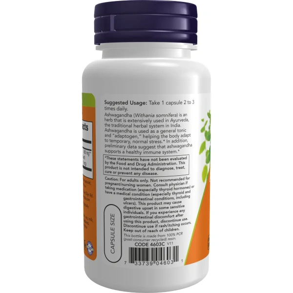 Now Foods, Ashwagandha 450mg, 90 kapslit | Now Foods