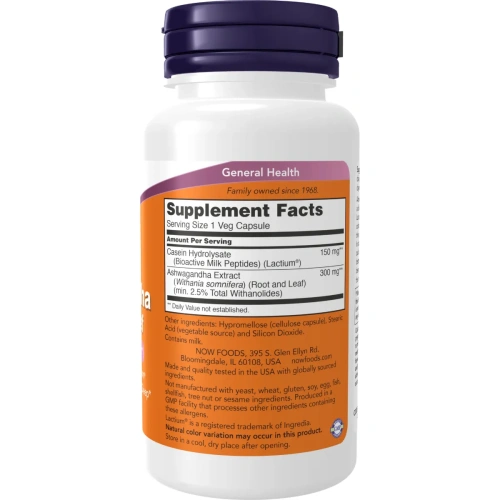 Now Foods, Ashwagandha Stress Relief, 60vcaps | Žalumynai ir superm... 2