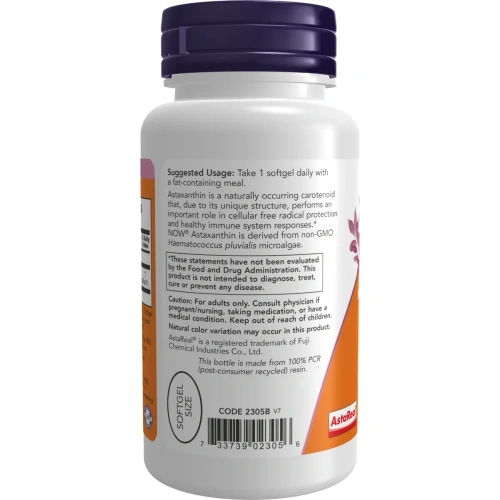 Now Foods, Astaxanthin (Astaksantiin), 4 mg, 90 Softgels | Now Foods