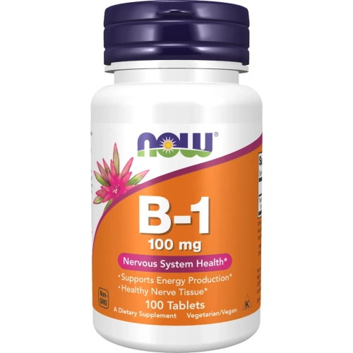 NOW Foods, B-1, 100 mg, 100 Tablets | Vitamin B – Buy Now at SportLab