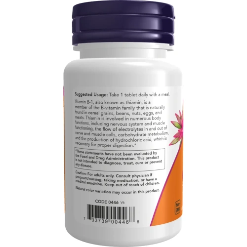 NOW Foods, B-1, 100 mg, 100 Tablets | Now Foods