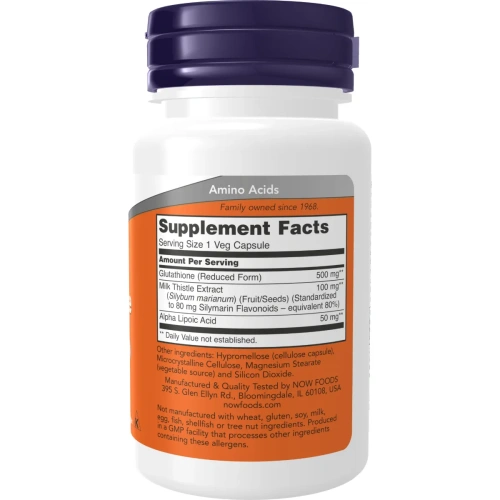 Now Foods, Glutathione (Glutatioon), 500 mg, 30 kapslit | Antioksüd... 2