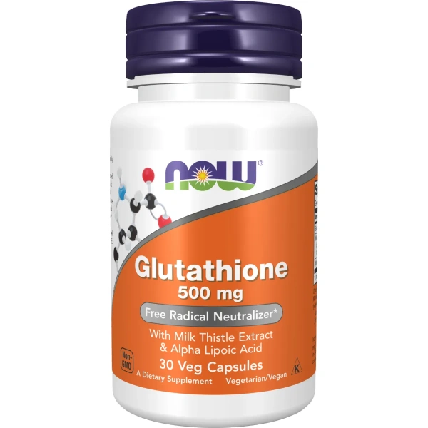 Now Foods, Glutathione, 500 mg, 30 Veg Capsules | Now Foods