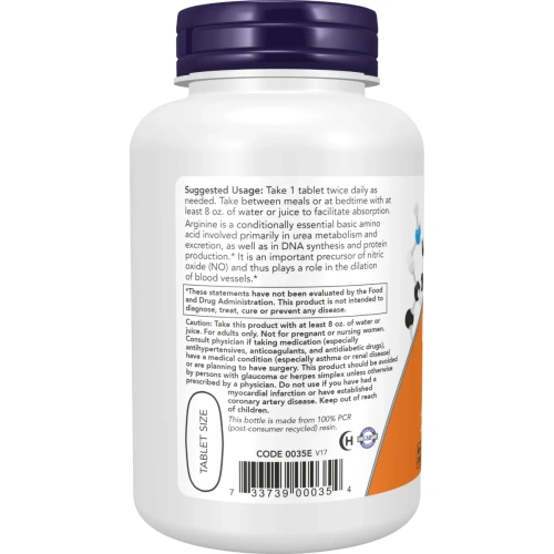 Now Foods, L-Arginine, Double Strength, 1,000 mg, 120 Tablets | Now Foods