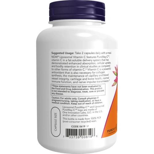 NOW Foods, Liposomal Vitamin C, 120 Veg Capsules | Now Foods