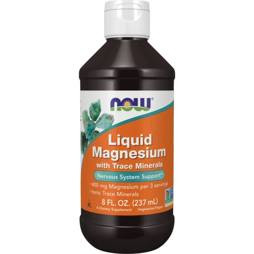 NOW Foods, Liquid Magnesium with Trace Minerals, 237ml | Magnesium ...
