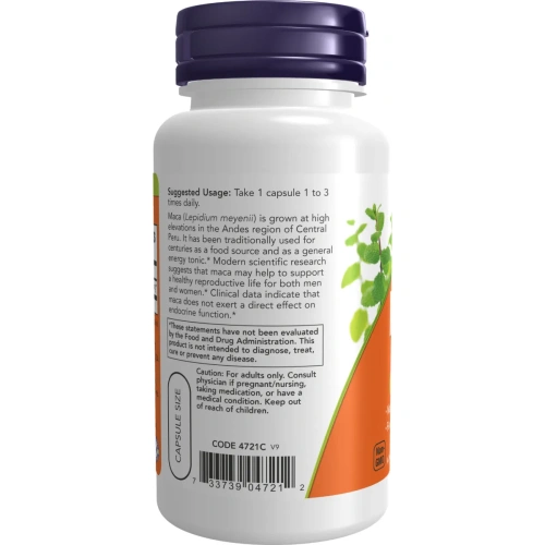 Now Foods, Maca 500mg, 100 kapslit | Now Foods