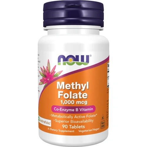 Now Foods, Methyl Folate (Metüülfolaat), 1000 mcg, 90 tabletti | Now Foods