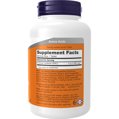NOW Foods, NAC, 1,000 mg, 120 Tablets | Vitamiinid / Mineraalid – O... 2