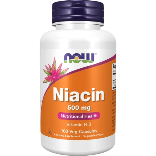 Now Foods, Niacin (Niatsiin), 500 mg, 100 kapslit | Now Foods
