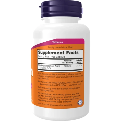 Now Foods, Niacin (Niatsiin), 500 mg, 100 kapslit | Monivitamiinit ... 2