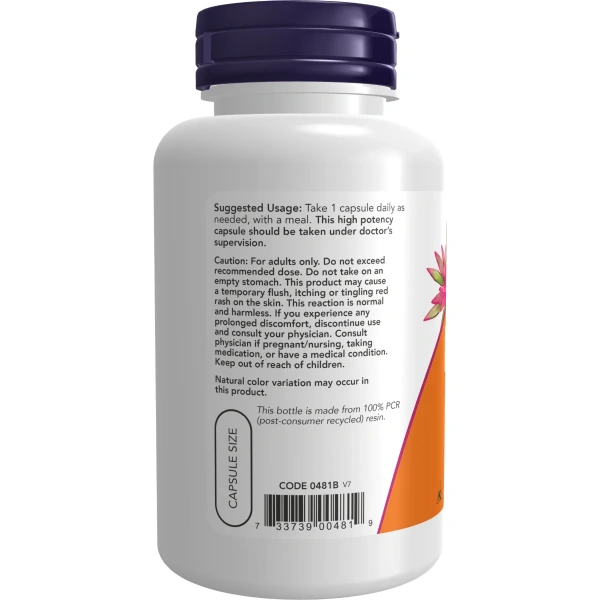 Now Foods, Niacin, 500 mg, 100 Capsules | Now Foods