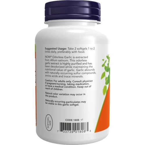 Now Foods, Odorless Garlic, Concentrated Extract, 250 Softgels | Now Foods