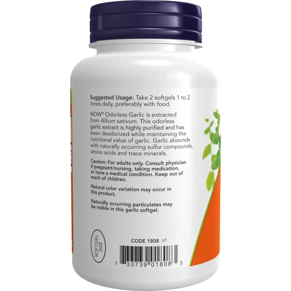Now Foods, Odorless Garlic (Lõhnatu küüslauguõli), Concentrated Extract, 250 geelkapslit | Now Foods