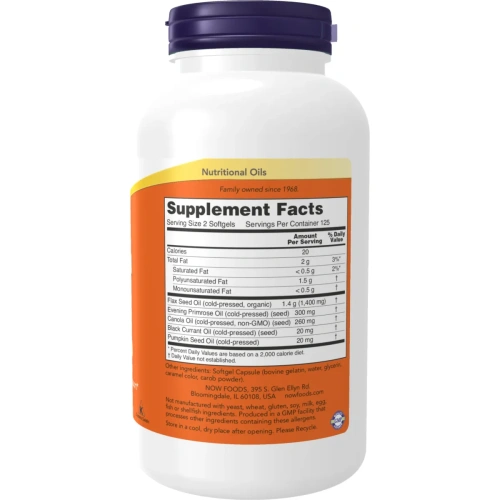 Omega 3-6-9, 1000 mg, 250 Softgels | Omegos / linų aliejus / žuvų t... 2