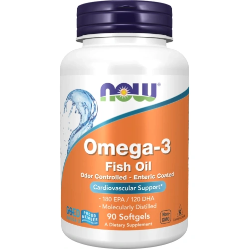 Now Foods, Omega-3, Molecularly Distilled & Enteric Coated (molekul...