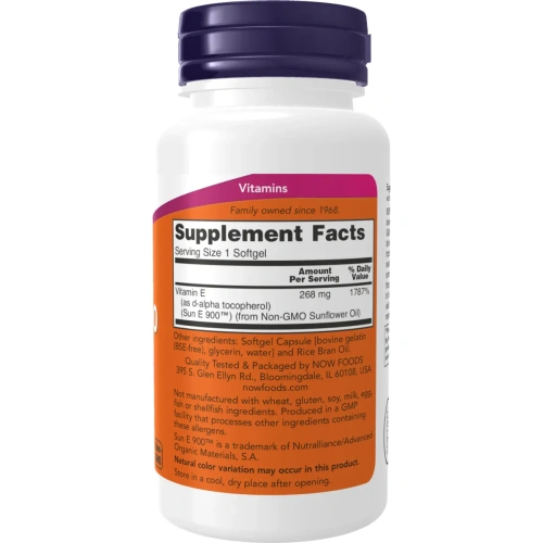 Now Foods, Sun-E 400, 60 Softgels | Now Foods