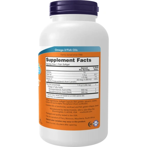 Now Foods, Ultra Omega 3-D, 180 Fish Softgels | Omega 3 & Rasvhappe... 2