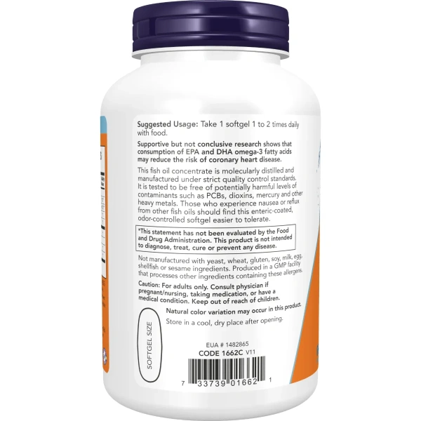Now Foods, Ultra Omega-3, 180 Softgels | Now Foods
