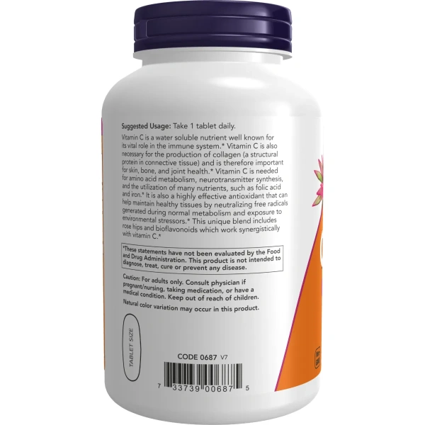 Now Foods, Vitamin (Vitamiin C) C1000, 250 tabletti | Now Foods