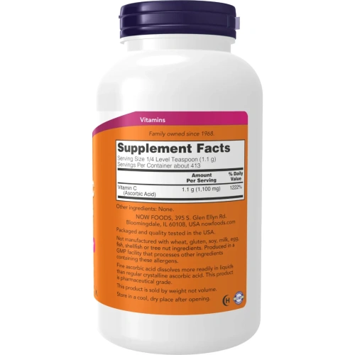 Now Foods, Vitamin C Crystals Powder (Vitamiin C, Pulber), 454g | Now Foods